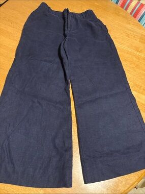 Lauren Ralph Lauren Dark Navy Wide-Leg Trousers